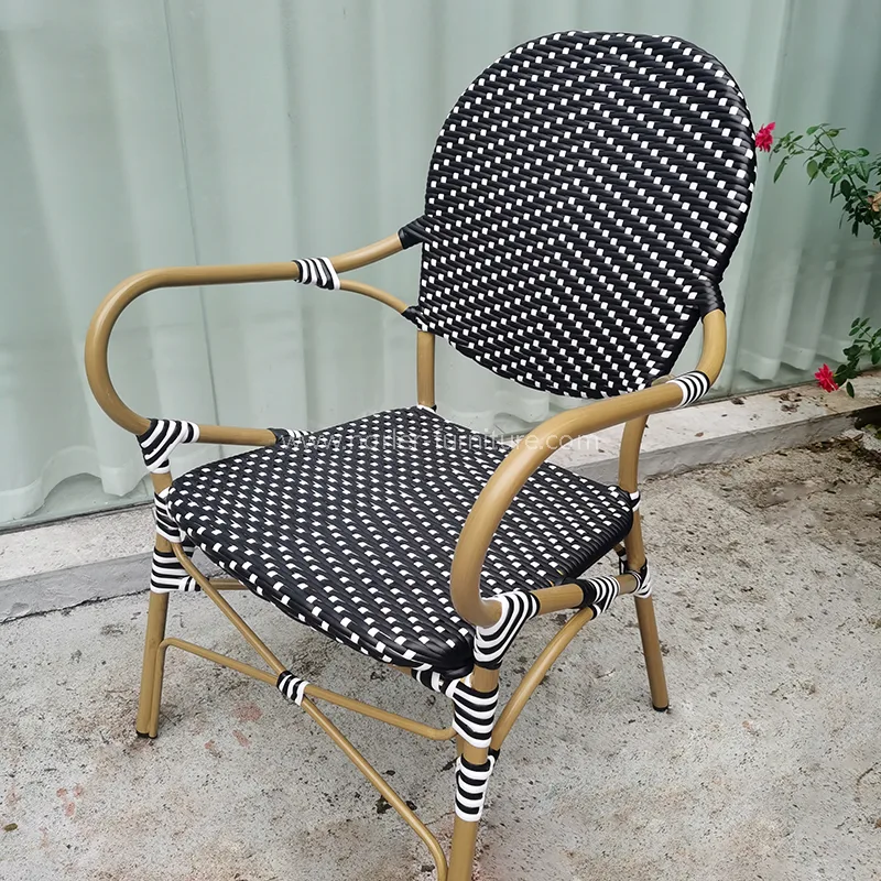 ชุดรับประทานอาหาร Rattan ALUMINUM กันน้ำที่ทนทาน