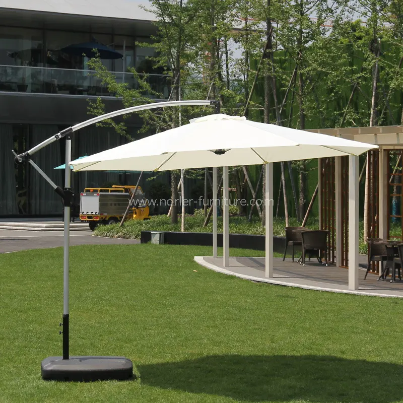 Outdoor All-Aluminum Banana Parasol