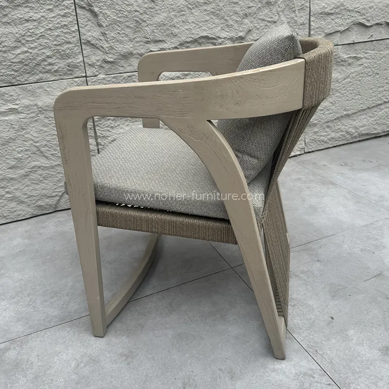 ระเบียงโต๊ะกาแฟสี่เหลี่ยมจัตุรัสกลางแจ้ง